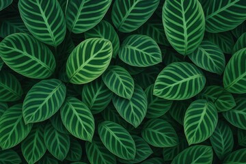 Wall Mural - stunning tropical foliage with natural scenery as wallpaper