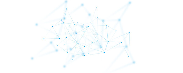 Wall Mural - abstract white blue digital technology futuristic communication high tech concept background. techno
