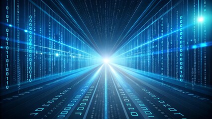 Digital data stream binary code technology background