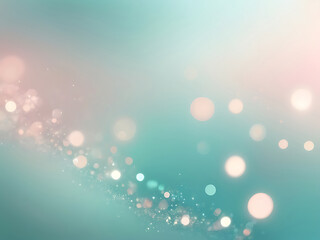 Wall Mural - abstract dreamy blue background with soft glowing sparkles, smooth gradient texture, elegant bokeh l