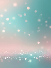 Wall Mural - abstract dreamy blue background with soft glowing sparkles, smooth gradient texture, elegant bokeh l