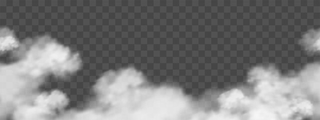 Wall Mural - cloud sky background,seamless pattern white fluffy cloudy in winter,vector 3d banner nature landscap