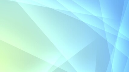 Wall Mural - an abstract background with intersecting transparent shapes in soft gradient colors of green and blu