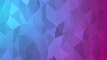 Wall Mural - low poly background with blue purple and pink gradient forming triangular shapes and lines