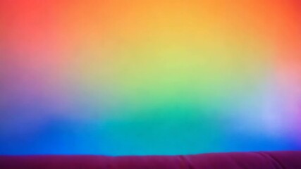 Wall Mural - rainbow gradient background animation with purple foreground