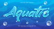 © Easin Arafat - Aquatic Chrome Style 3d editable text effect Template Suitable for Under water background