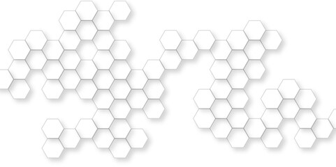 Wall Mural - abstract white hexagon concept background, soft white background, beautiful geometric pattern white 
