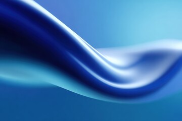 Wall Mural - Abstract blue gradient background with smooth curves