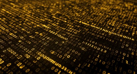 Abstract binary code background