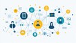 © ARA graphics - Abstract graphic depicting interconnected business network