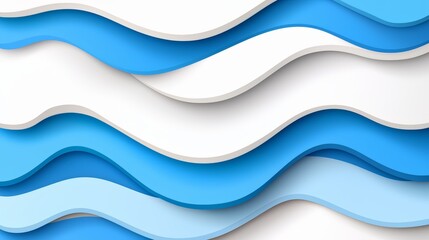 Wall Mural - blue and white wave pattern. the blue and white waves are wavy and the pattern is very smooth