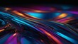 © Denis - Vibrant Abstract Fluid Motion with Neon Highlights
