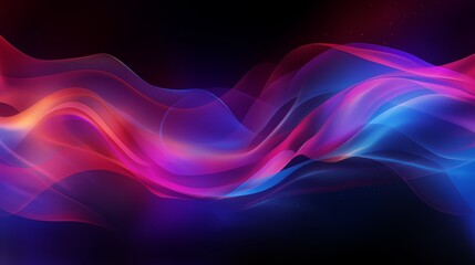 Wall Mural - colorful wave of light with a blue and red swirl. the colors are vibrant and the wave appears to be 