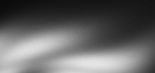 Wall Mural - black white grainy gradient background with subtle noise and blur abstract texture for banner poster