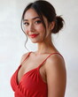 © Ai Girls Creator - Beautiful woman in a striking red dress, exuding elegance and confidence, ideal for fashion and lifestyle marketing campaigns