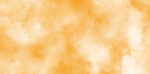 Wall Mural - abstract orange watercolor background concept for banner, grungy section of wall ideal for soft text