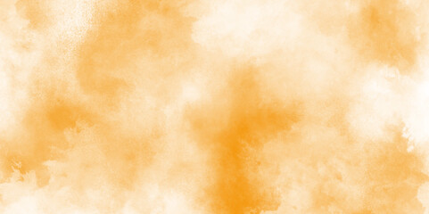 Wall Mural - abstract orange watercolor background concept for banner, grungy section of wall ideal for soft text