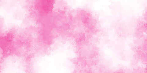 Wall Mural - abstract romantic pastel pink watercolor background, translucent cloudiness in motion on clear backg