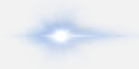 Wall Mural - abstract blue flashes and laser beams. isolated on transparent black background png. vector.