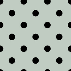 Wall Mural - Geometry Polka Dot Green Sage Seamless Vector Pattern Background
