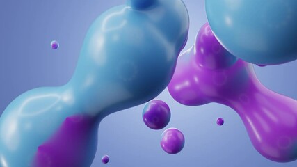 3d abstract colorful bubbles background