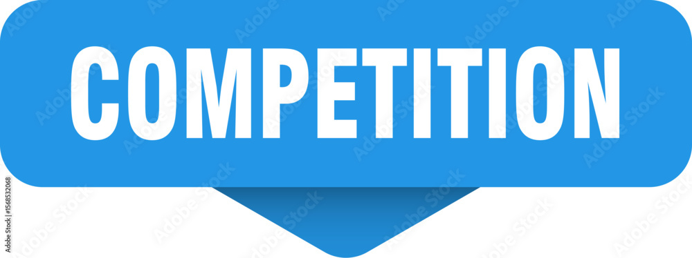 competition sticker. competition sign on transparent background Stock ...