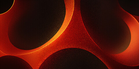 Wall Mural - abstract background with orange gradient. black. bright colors. particles. dots. banner. modern. tex
