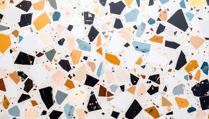 Colorful terrazzo stone surface 