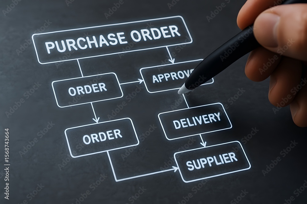 Purchase Order Control Understanding purchase order process flow chart diagram for business ...