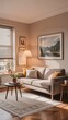 © AI Banya - Cozy living room morning light painting sofa cushions