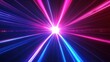 © pedot - Radiant, vibrant laser beams converge on a central light source