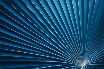 Wall Mural - abstract blue geometric background with radial lines and light highlights in a modern 3d style. ai g
