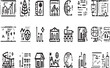 © faizan - Global Business and Finance Line Art Icons