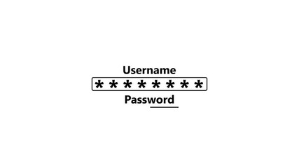 Simple computer display enter your password box prompt, username, user credentials data input, laptop monitor closeup, technology, authentication, cyber security, safety abstract concept, log in