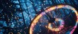 © Rania - Illuminated bicycle wheel in a mystical forest