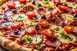 © ARTSPRIO - Pizza with lots of toppings including tomatoes, olives, and cheese