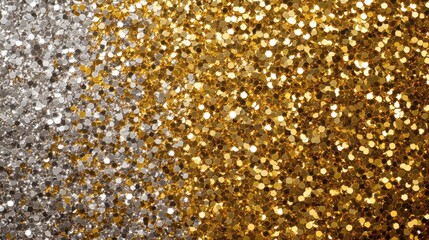 Wall Mural - Luxurious Sparkling Gold and Silver Abstract Background Design