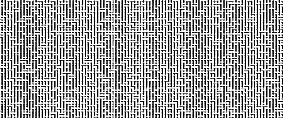 Wall Mural - vector hand drawn black and white line pattern