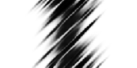 Wall Mural - black and white halftone background. abstract illustration of round particles. the dots form shapele