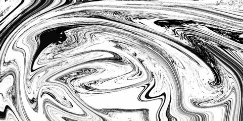 Wall Mural - paintings of marbling white and black marble ink texture with natural pattern. monochrome background