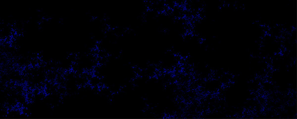 Wall Mural - Blue misty dark background with smoke. Cosmic nebula-inspired digital art for futuristic, sci-fi, and atmospheric design. Grunge textured blue smoke on black background.