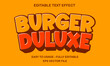 © WS Design - Burger deluxe text effect with bold fun style for fast food, diner, and menu design