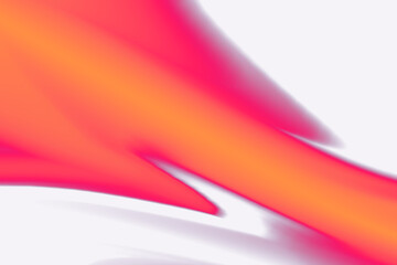 Wall Mural - png abstract orange gradient transparent background, vibrant wavy gradient shape overlay design elem