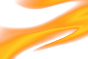 Wall Mural - png abstract orange gradient transparent background, vibrant wavy gradient shape overlay design elem