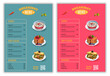 © Raju - Elegant Food Menu Template, Restaurant cafe menu, template design, Set A4 menu editable vector format