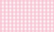 © Mohchena - Cute Pink gingham check fabric texture background.  Plaid fabric seamless pattern background.