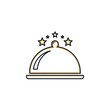 © muhammad - Restaurant food service catering chef cuisine dish gourmet culinary star quality delivery logo icon