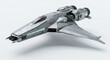 © hitomi - 未来都市型宇宙船 優雅に飛行 滑らかな機体デザイン 輝ける光沢. AI Generated