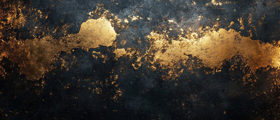 Wall Mural - Golden abstract background with a texture reminiscent of marble. Used as a background for presentations and design projects.