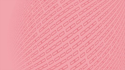 Red color diagonally  moving square shapes 3d design loop able geometrical background